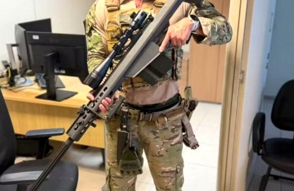 PF apreende fuzil .50 em Manaus usado contra alvos blindados