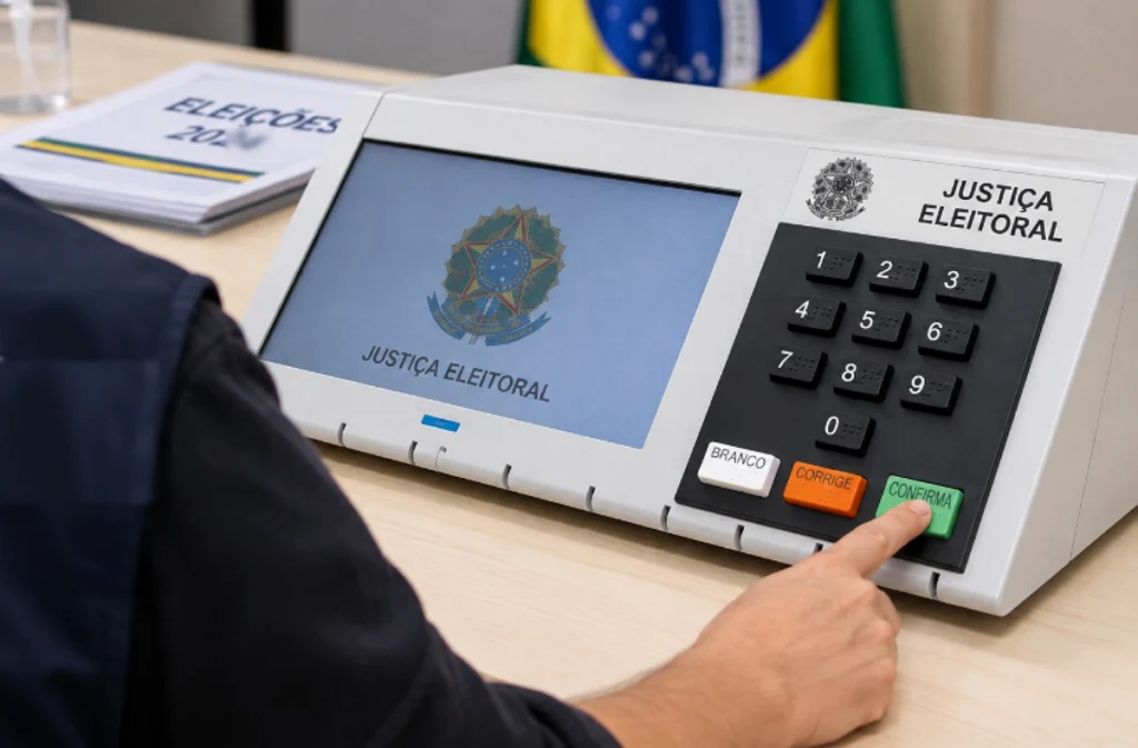 Eleitor vota nas Eleições 2026; registro do comparecimento pode ser usado pelo INSS como Prova de Vida